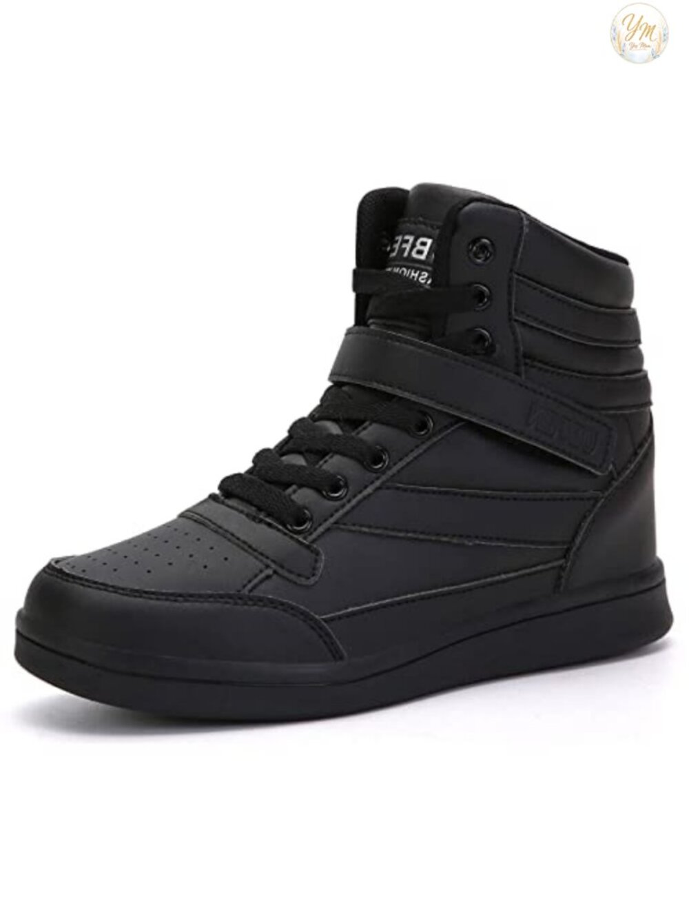 Women's High Top Sneakers with Hidden Wedge Heel 2 Inch Height Increase Retro